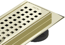 Mexen Flat 360 rotary floor drain M08 80 cm gold - 1525080-40