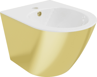 Mexen Lena hanging bidet, white/gold - 35224806