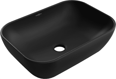 Mexen Rita, washbasin 45 x 32 cm, black mat - 21084585