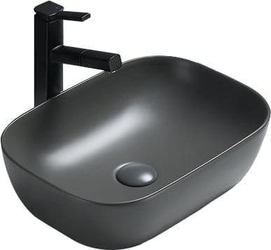 Mexen Rita, washbasin 45 x 32 cm, grey dark mat - 21084571
