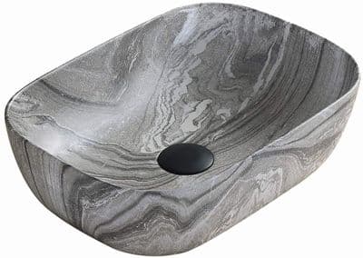 Mexen Rita, washbasin 45 x 32 cm, grey stone - 21084593