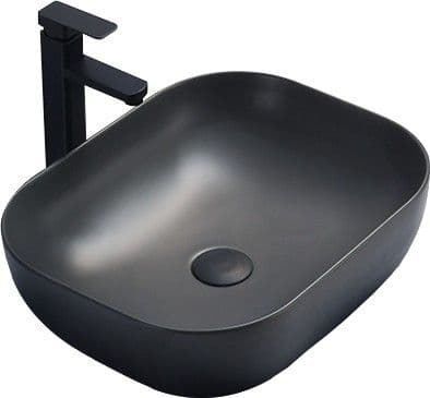 Mexen Rosa washbasin 50 x 40 cm, grey dark mat - 21095071