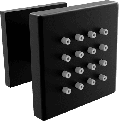 Mexen side shower nozzle jet, black - 79360-70