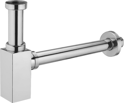 Mexen square washbasin siphon drain, chrome 79960-00