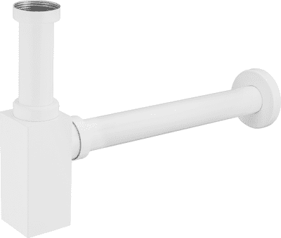 Mexen square washbasin siphon drain, white - 79960-20