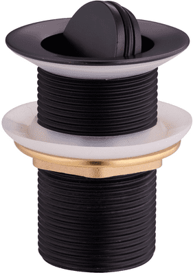 Mexen washbasin drain rotary, black - 79913-70