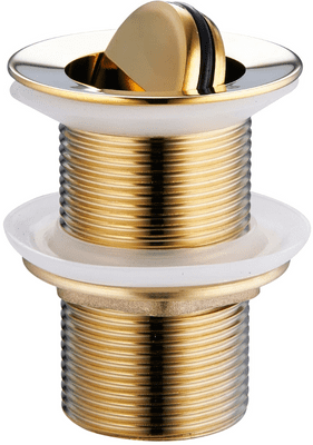Mexen washbasin drain rotary, gold - 79913-50