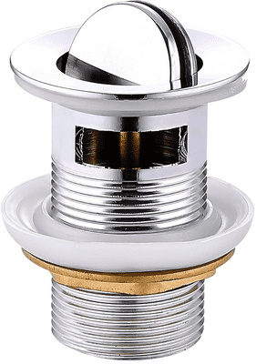 Mexen washbasin rotary drain with overflow, chrome - 79923-00