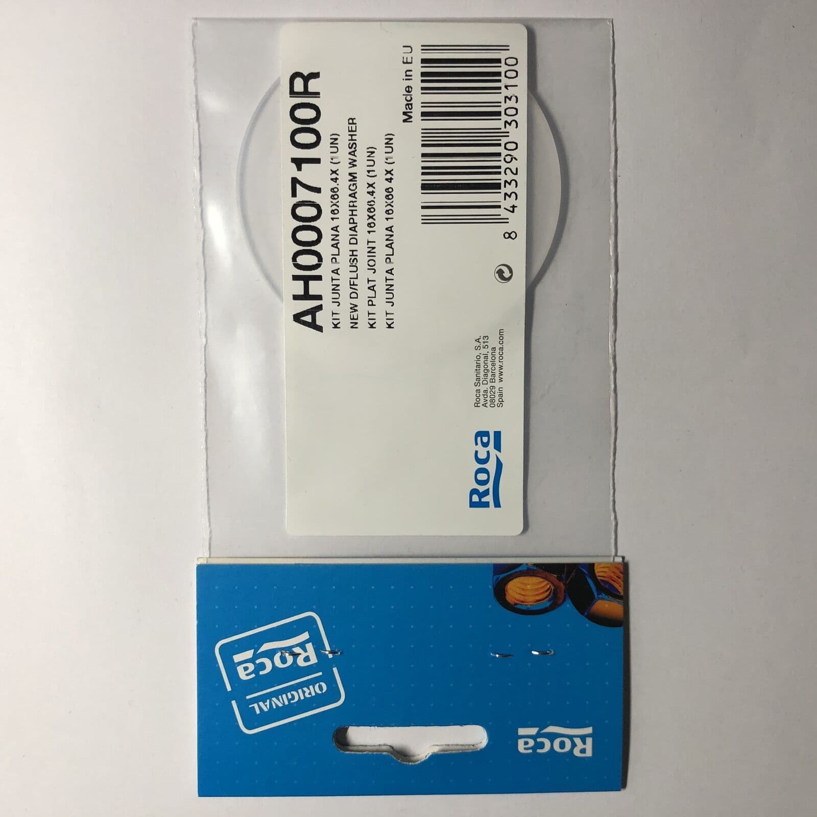 ROCA Dual Flush Valve Diaphragm Washer Seal Gasket AH0007100R D1D D2D D4D