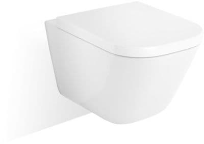 ROCA GAP RIMLESS WALL HUNG TOILET WC PAN WITH SOFT CLOSING SEAT