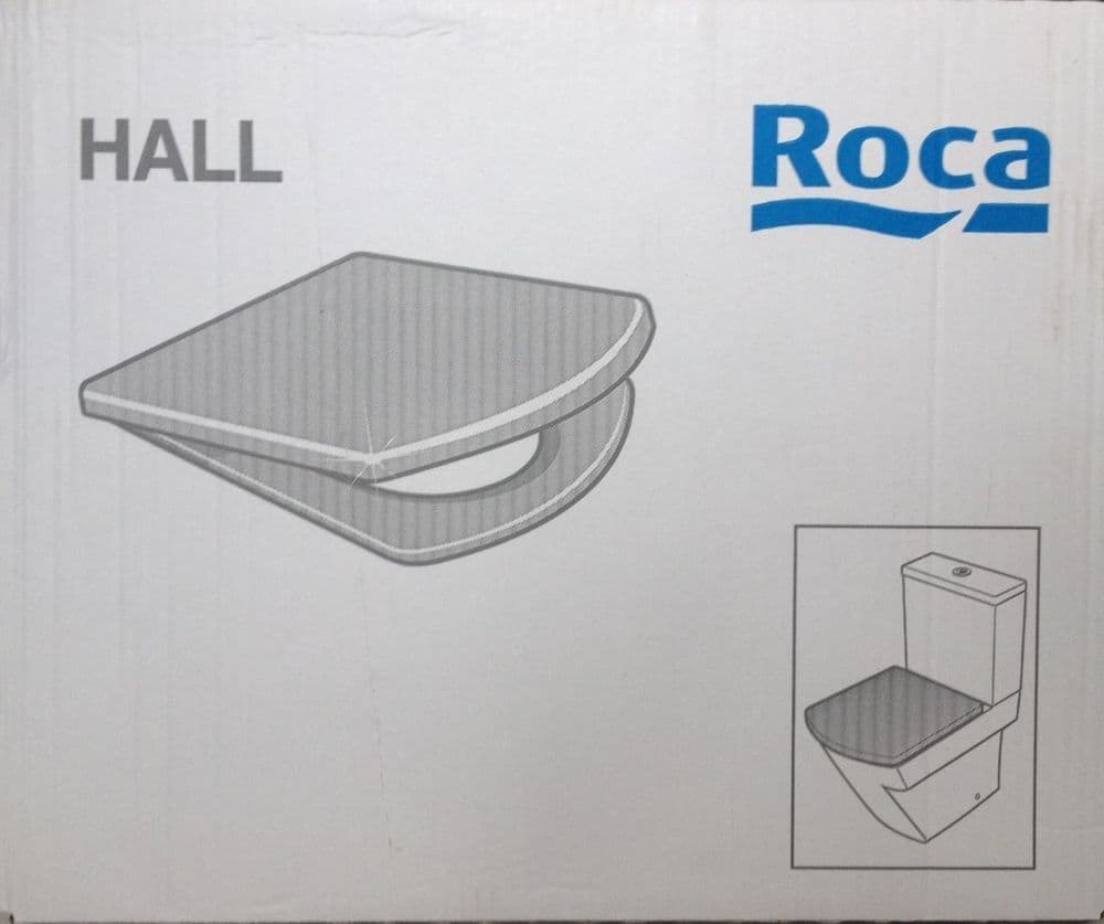 ROCA HALL WC Toilet Seat & Cover with Soft Closing Hinges 801622004 White