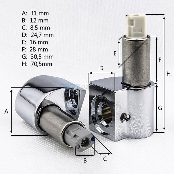 ROCA THE GAP REPLACEMENT SOFT CLOSE TOILET SEAT HINGE SET AI0012400R