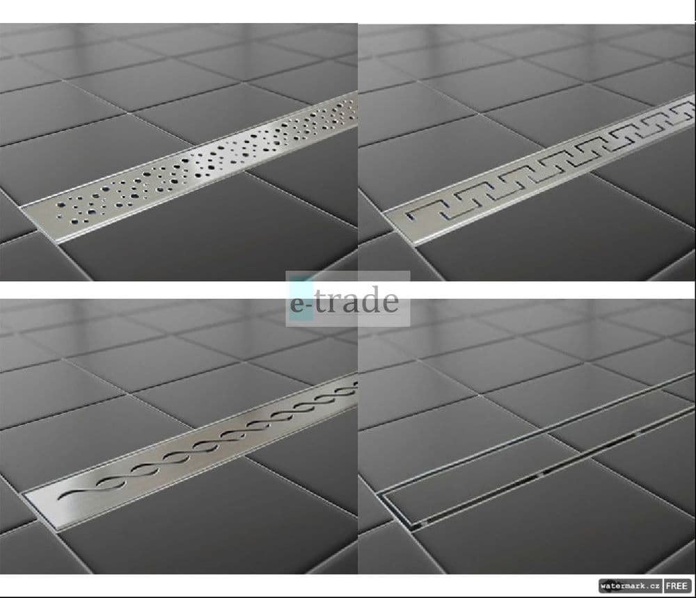Stainless Steel Floor Linear Shower Drain Bathroom Wet Room Gully Trap