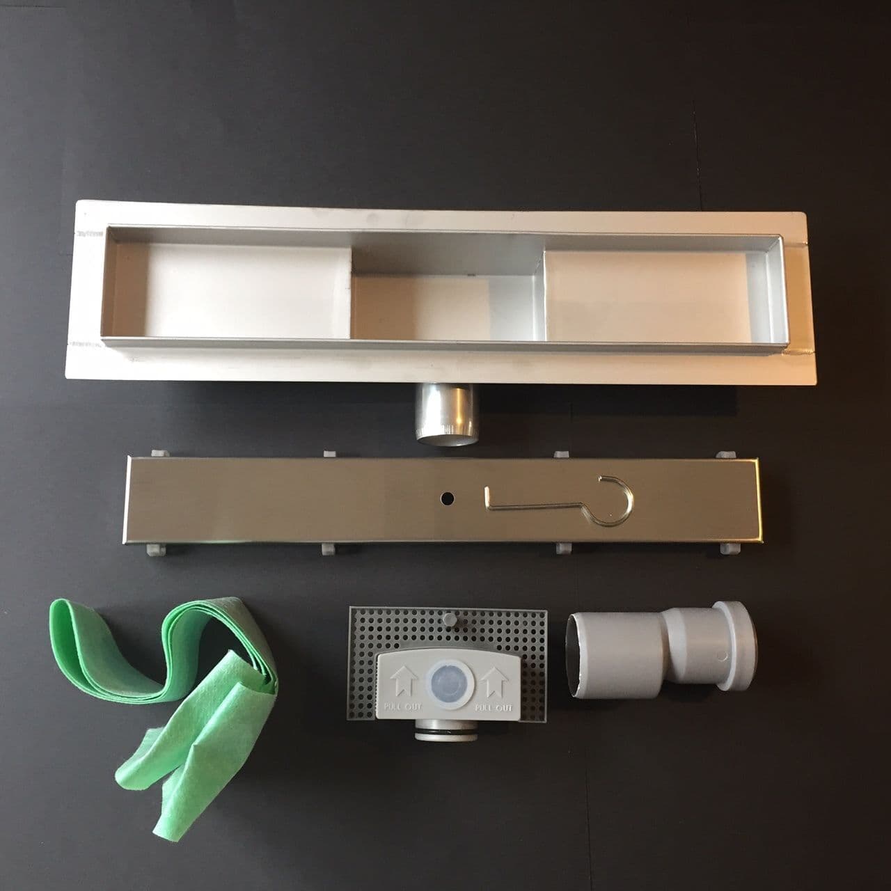 STAINLESS STEEL FLOOR LINEAR SHOWER DRAIN BATHROOM WETROOM TRAP CHANNEL ...