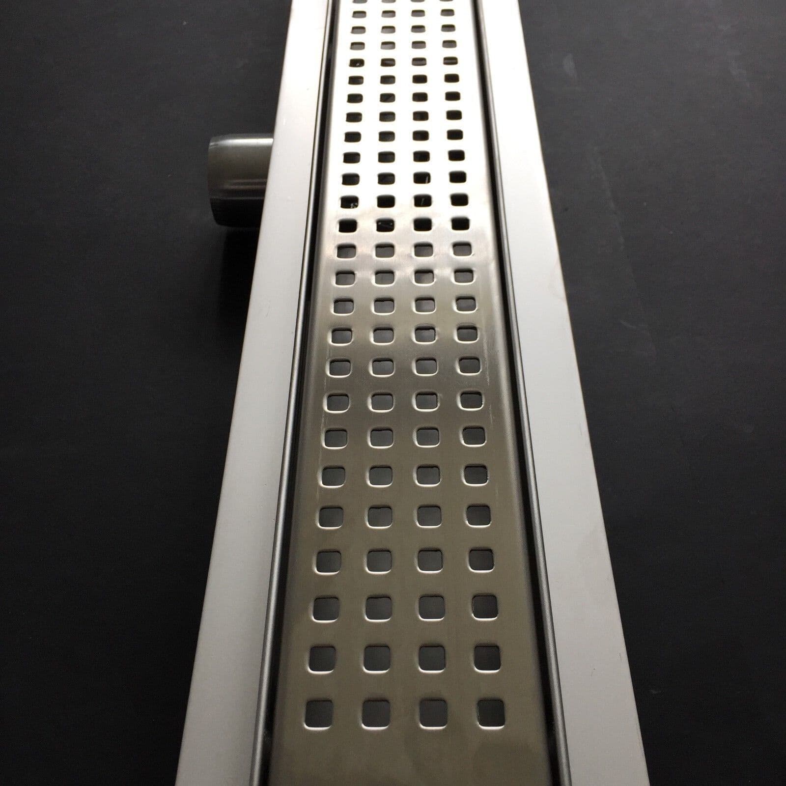 STAINLESS STEEL LINEAR FLOOR SHOWER DRAIN WET ROOM BATHROOM CHANNEL