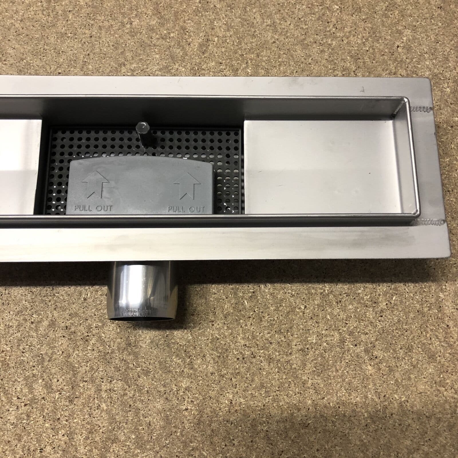 STAINLESS STEEL LINEAR FLOOR SHOWER DRAIN WET ROOM BATHROOM CHANNEL