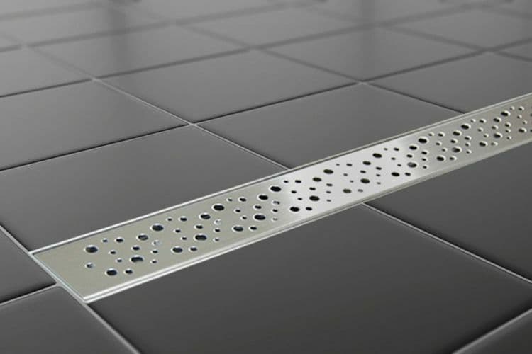 STAINLESS STEEL LINEAR SHOWER DRAIN WETROOM BATHROOM GULLY 360 ROTATING ...