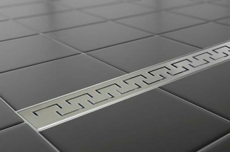 STAINLESS STEEL LINEAR SHOWER DRAIN WETROOM BATHROOM GULLY 360 ROTATING ...