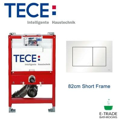 TECE 82cm WC TOILET FRAME + WHITE FLUSH PLATE NOW