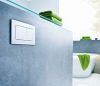 TECE 8cm SLIM FRAME + FLUSH PLATE + COMPACT RIMLESS WALL HUNG TOILET SOFT CLOSING