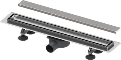 TECE shower channel set linear drain TECElinus 800 mm flat 2 in 1 15103080