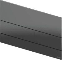 TECE square II metal toilet flush plate for dual flush technology brushed stainless stee9240837