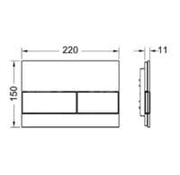 TECE TOILET FRAME  GLASS FLUSH PLATE   WALL HUNG COMPACT RIMLESS WC SOFT CLOSING