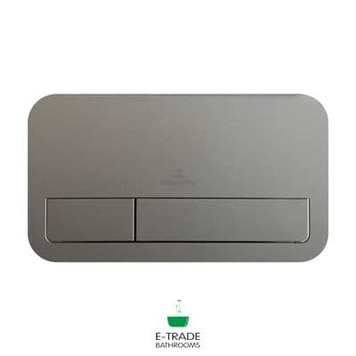 VILLEROY&BOCH WC Frame 82cm + VILLEROY&BOCH E200 Flush Plate in Matte Chrome