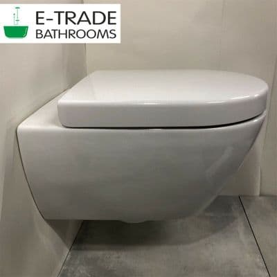 VILLEROY & BOCH WC TOILET SUBWAY 2.0 56cm RIMLESS WC PAN + V&B SOFT CLOSING SEAT