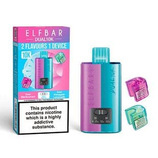 Elfbar Dual 10k - Rechargeable Disposable Pod Device - Sour Edition - FROM £9.95