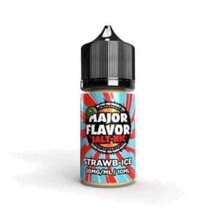 Major Flavor Salts - Strawb Ice E-liquid 10mg Salt Nic - DISCONTINUED