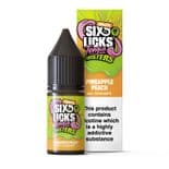 Six Licks Tongue Twister - Pineapple Peach E-liquid Salt Nic - 10MG DISCONTINUED