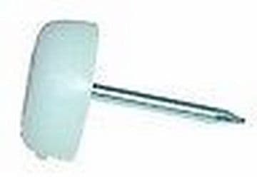 10/16/20/30 WHITE FURNITURE GLIDE NAILS Knock In Table Chair Leg Feet Protectors