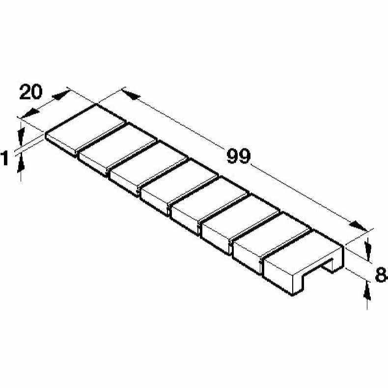 Wedge Alignment Design 10 pack of furniture wedge alignment levellers brown 1mm to 8mm ...