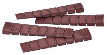 25 pack of furniture wedge alignment levellers brown 1mm to 8mm increments D021