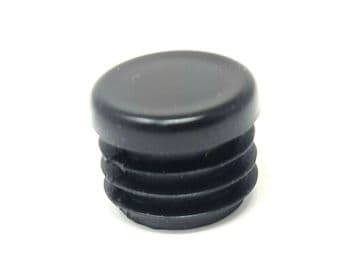 25mm Diameter Black Plastic End Caps Blanking Plugs Tube Box Section Insert C171