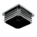 30x30mm Square Plastic End Caps Blanking Plugs Tube Box Section Inserts C168