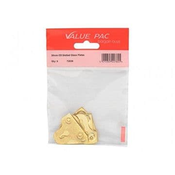 38mm EB slotted glass plates pack of 6 CEN024