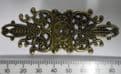 4 x Antique Filigree Centres 85x33mm Jewellery Lid Box Embellishment Aged C038