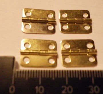4 x Hinges Box 16x13mm Dollhouse Jewelery wooden box butterfly gold color C020