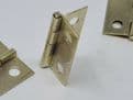4 x Hinges Box 17x15mm Dollhouse Jewellery Wooden Box Butterfly Gold Colour C095