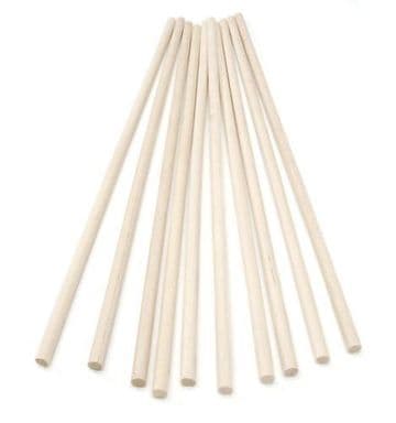 6mm Dowel Approx 300mm Long 10 Lengths Per Pack