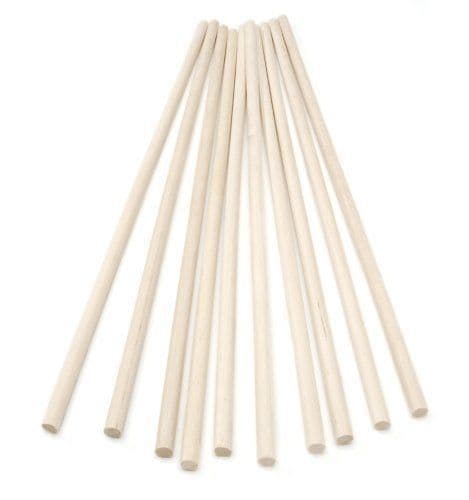 6mm Dowel Approx 300mm Long 10 Lengths Per Pack
