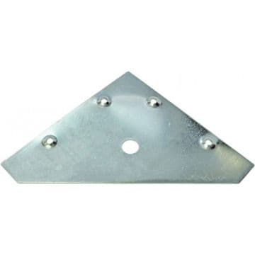 83mm x 83mm FLAT CORNER PLATE / BRACKET / BRACE BZP CEN035 Various pack sizes