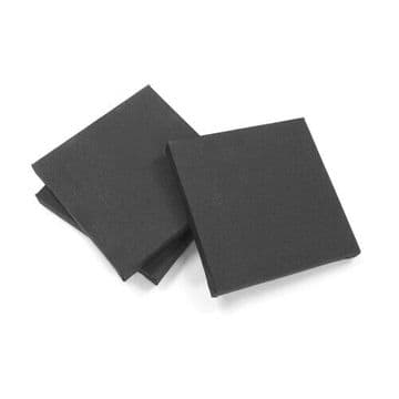 Artist Black Blank Stretched Square Canvas Box 6" x 6" / 15cm x 15cm Painting