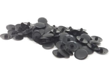 Black Bifix Press-Fit Pozi Screw Head Covers Caps choose pack size 50 or 100