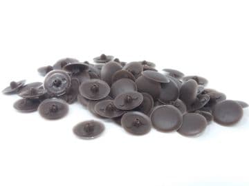 Brown Bronze Bifix Press-Fit Pozi Screw Head Covers Caps choose pack size 50 or 100