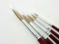 Handmade Sable Artist Paint Brushes Pack of 5 Sizes 0,2,4,6,8