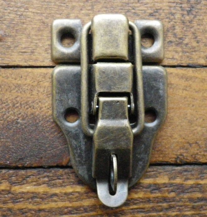 Large Metal Buckle Catch Latch for Medium / Large Box etc Bronze Finish C065