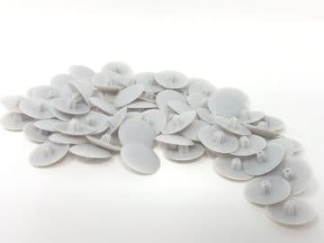 Light Grey Bifix Press-Fit Pozi Screw Head Covers Caps choose pack size 50 or 100